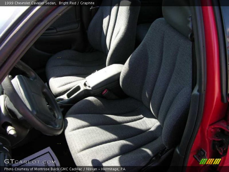 Bright Red / Graphite 1999 Chevrolet Cavalier Sedan
