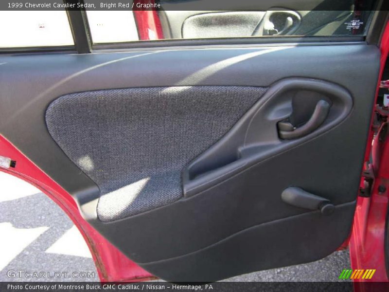 Bright Red / Graphite 1999 Chevrolet Cavalier Sedan