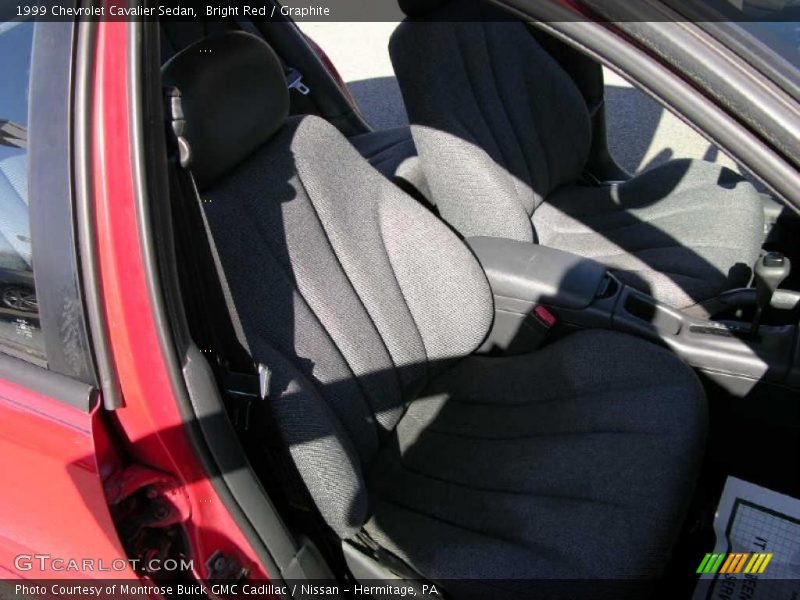 Bright Red / Graphite 1999 Chevrolet Cavalier Sedan