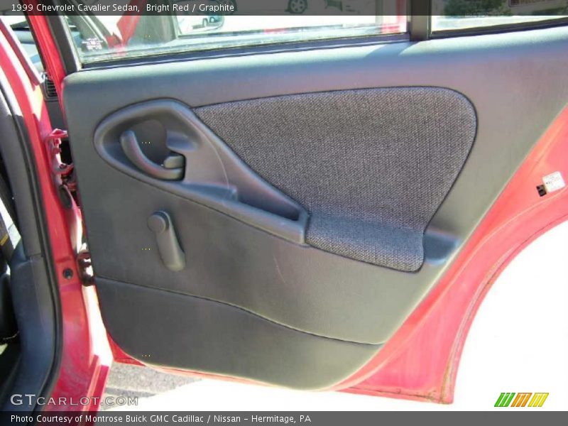 Bright Red / Graphite 1999 Chevrolet Cavalier Sedan