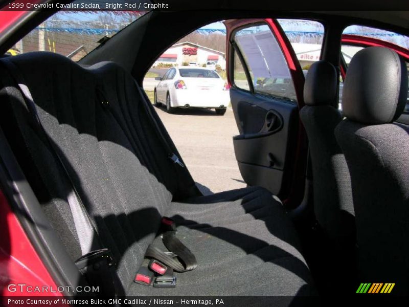 Bright Red / Graphite 1999 Chevrolet Cavalier Sedan