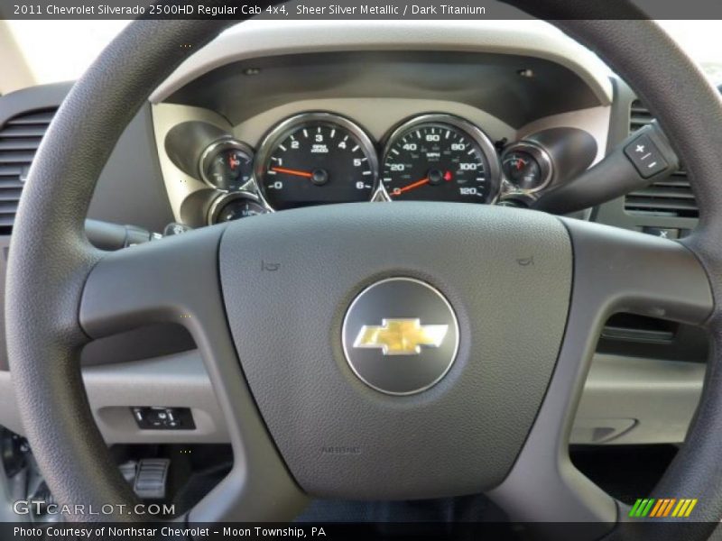 Sheer Silver Metallic / Dark Titanium 2011 Chevrolet Silverado 2500HD Regular Cab 4x4