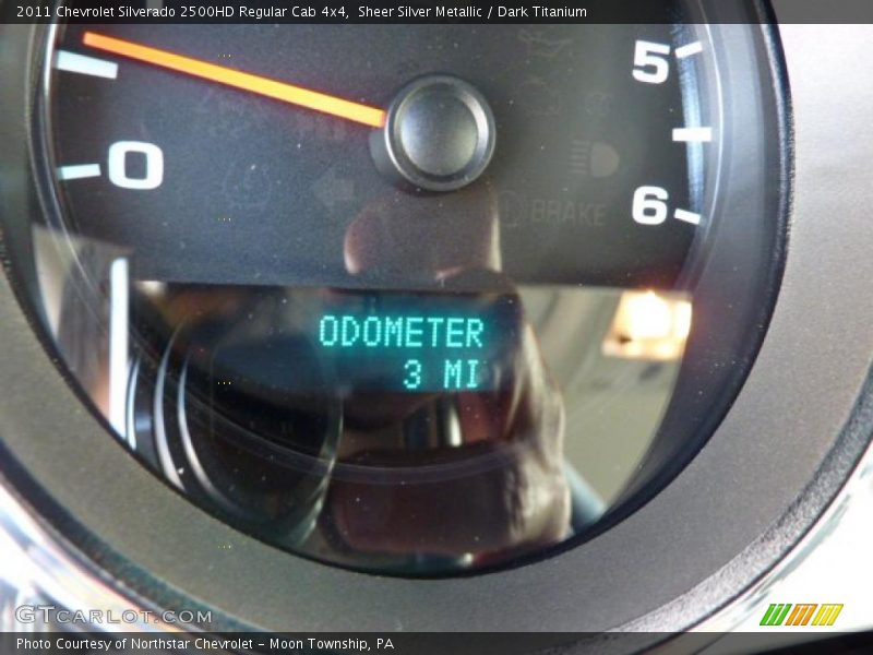 Sheer Silver Metallic / Dark Titanium 2011 Chevrolet Silverado 2500HD Regular Cab 4x4