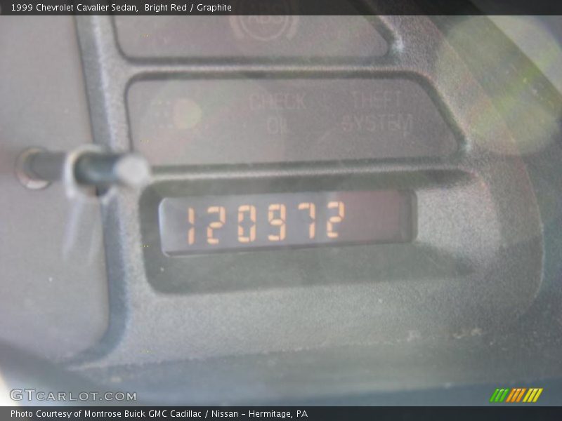 Bright Red / Graphite 1999 Chevrolet Cavalier Sedan
