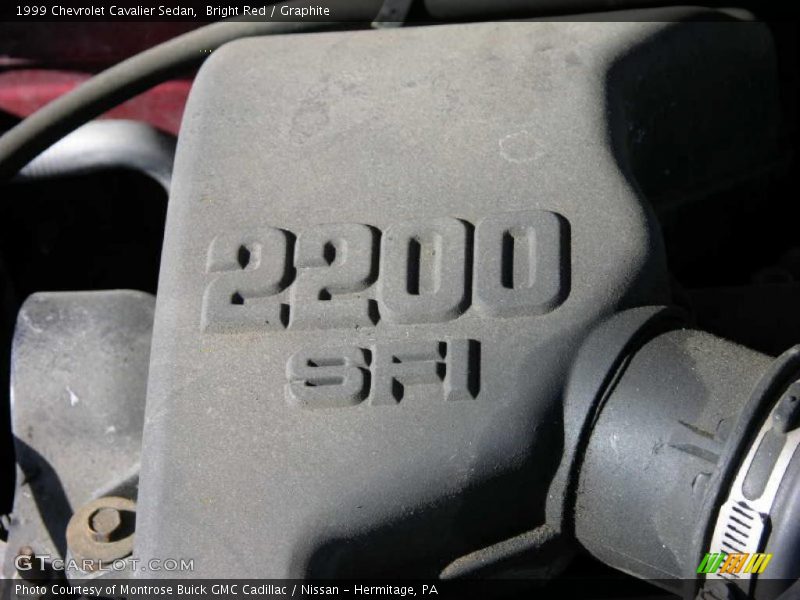  1999 Cavalier Sedan Engine - 2.2 Liter OHV 8-Valve 4 Cylinder