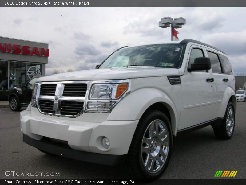 Stone White / Khaki 2010 Dodge Nitro SE 4x4