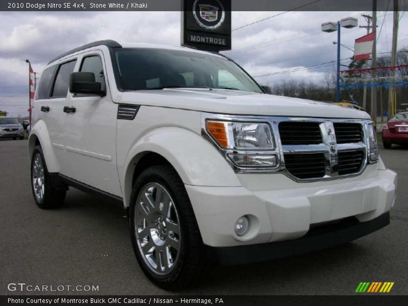 Stone White / Khaki 2010 Dodge Nitro SE 4x4