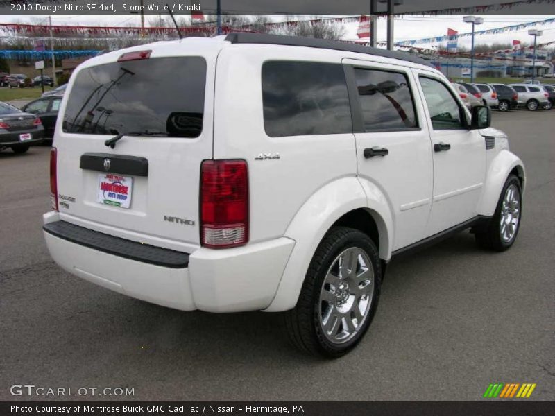Stone White / Khaki 2010 Dodge Nitro SE 4x4