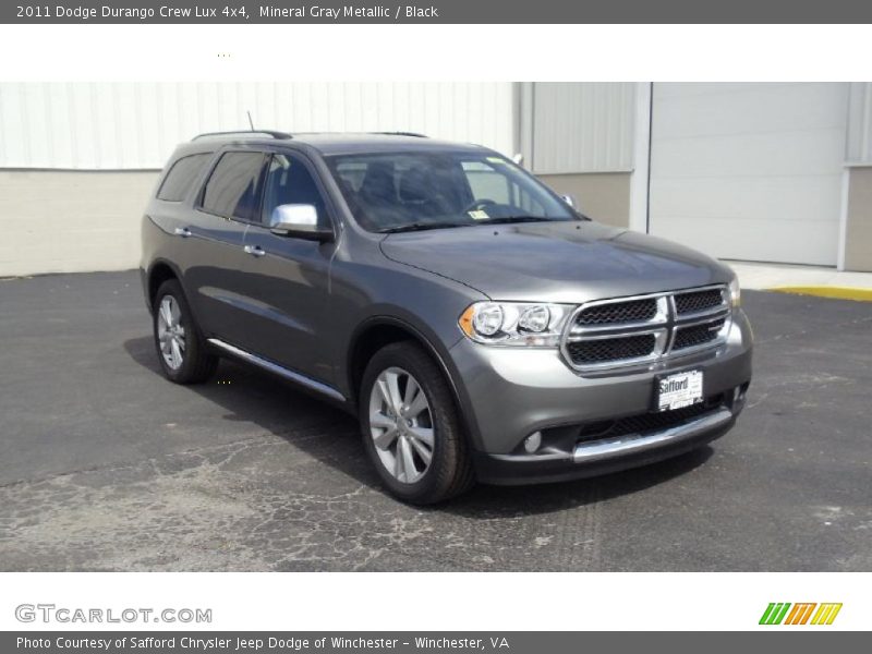 Mineral Gray Metallic / Black 2011 Dodge Durango Crew Lux 4x4