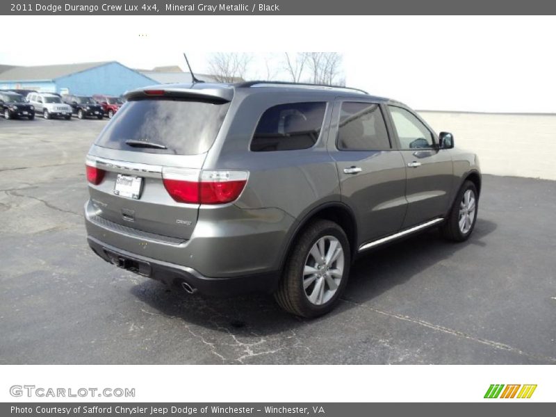 Mineral Gray Metallic / Black 2011 Dodge Durango Crew Lux 4x4