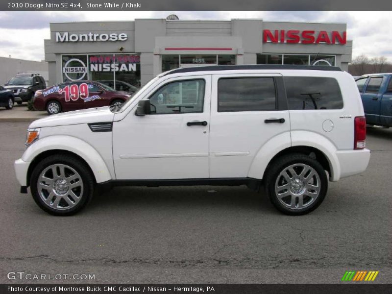 Stone White / Khaki 2010 Dodge Nitro SE 4x4