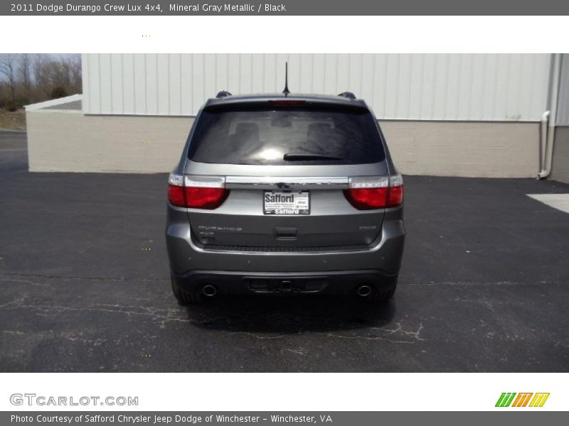 Mineral Gray Metallic / Black 2011 Dodge Durango Crew Lux 4x4