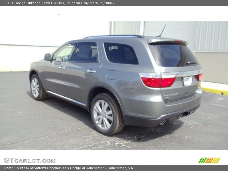 Mineral Gray Metallic / Black 2011 Dodge Durango Crew Lux 4x4