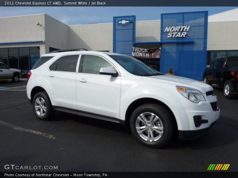 Summit White / Jet Black 2011 Chevrolet Equinox LT AWD