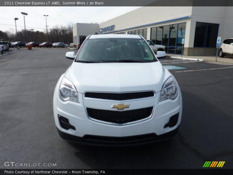 Summit White / Jet Black 2011 Chevrolet Equinox LT AWD