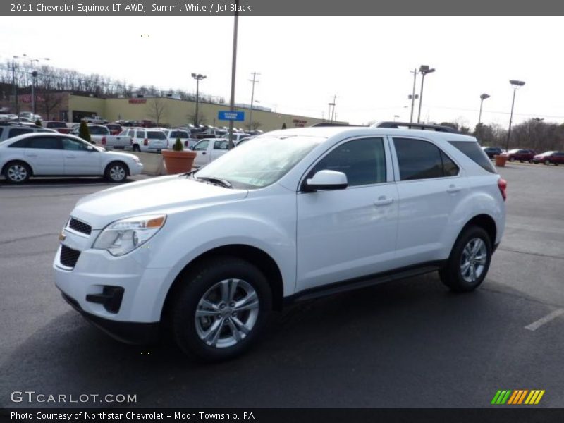 Summit White / Jet Black 2011 Chevrolet Equinox LT AWD