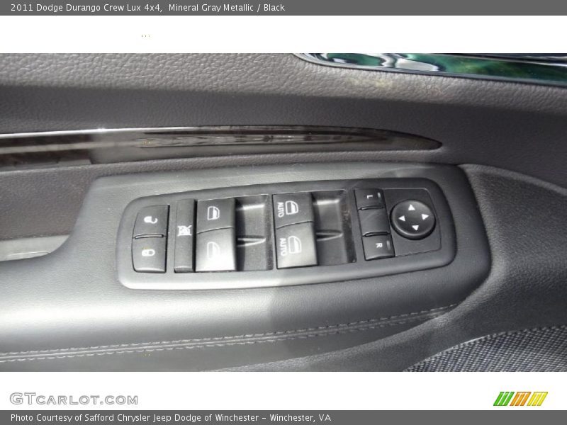 Mineral Gray Metallic / Black 2011 Dodge Durango Crew Lux 4x4