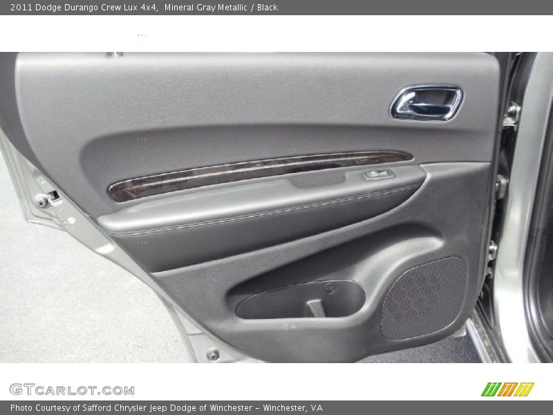 Mineral Gray Metallic / Black 2011 Dodge Durango Crew Lux 4x4