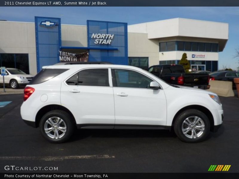 Summit White / Jet Black 2011 Chevrolet Equinox LT AWD
