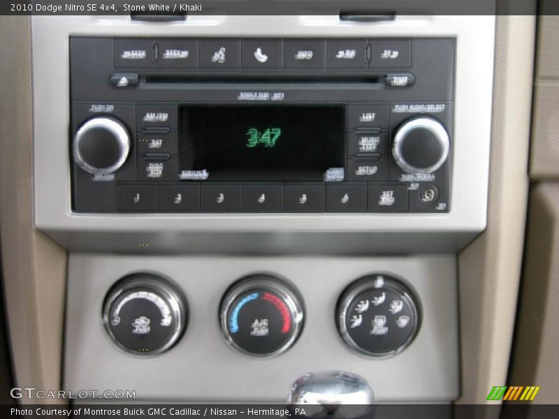 Stone White / Khaki 2010 Dodge Nitro SE 4x4