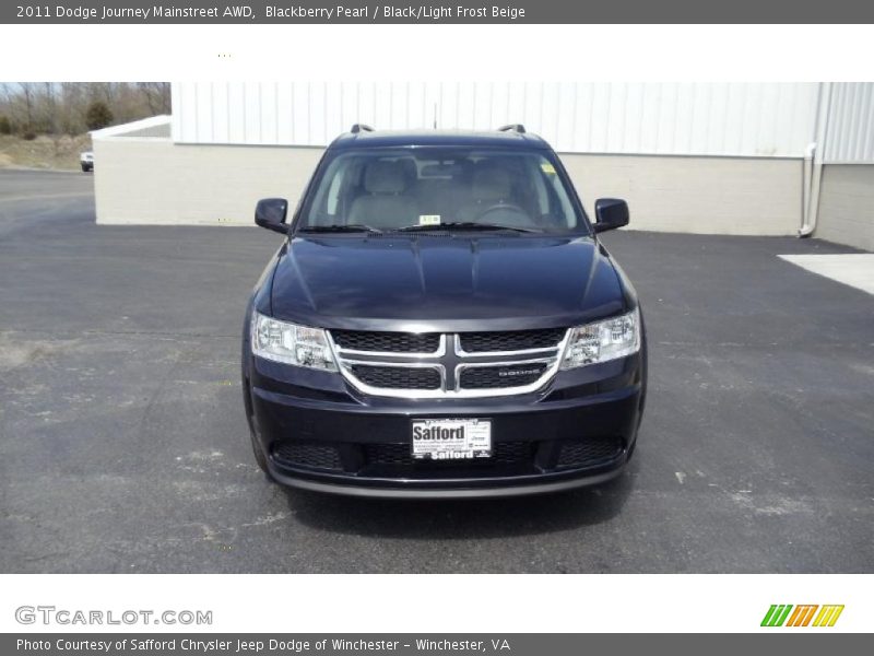 Blackberry Pearl / Black/Light Frost Beige 2011 Dodge Journey Mainstreet AWD