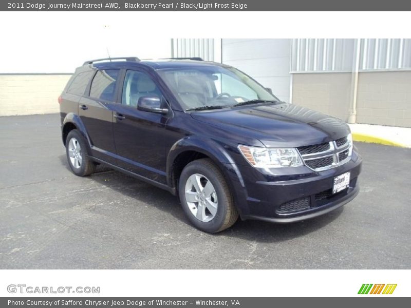 Blackberry Pearl / Black/Light Frost Beige 2011 Dodge Journey Mainstreet AWD