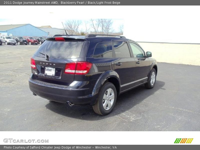 Blackberry Pearl / Black/Light Frost Beige 2011 Dodge Journey Mainstreet AWD