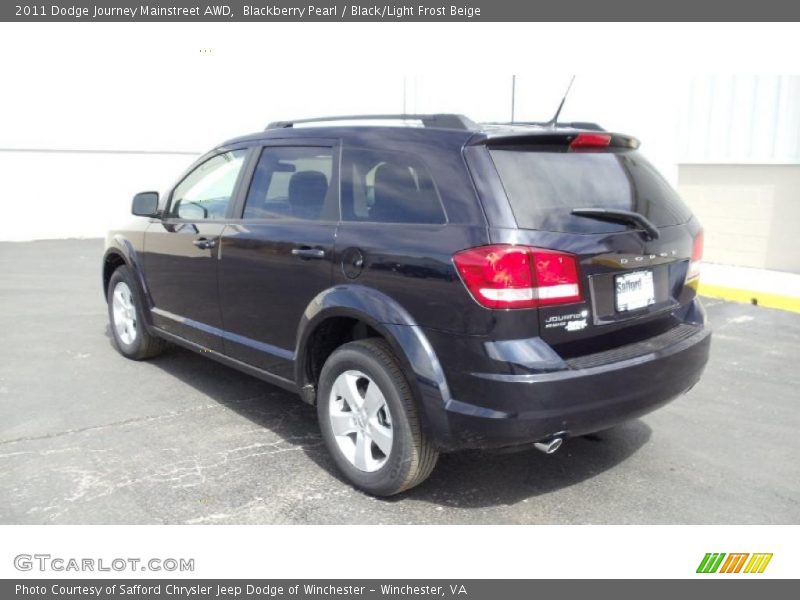 Blackberry Pearl / Black/Light Frost Beige 2011 Dodge Journey Mainstreet AWD