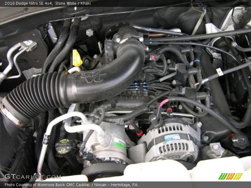 Stone White / Khaki 2010 Dodge Nitro SE 4x4
