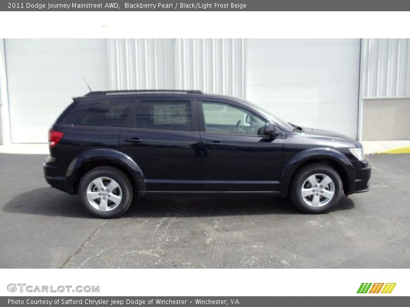 Blackberry Pearl / Black/Light Frost Beige 2011 Dodge Journey Mainstreet AWD