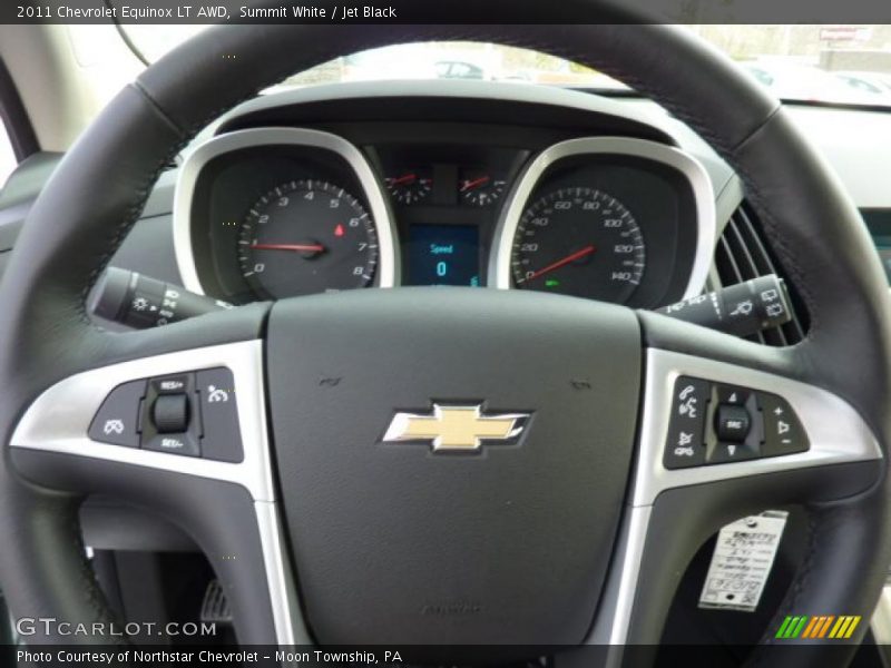 Summit White / Jet Black 2011 Chevrolet Equinox LT AWD