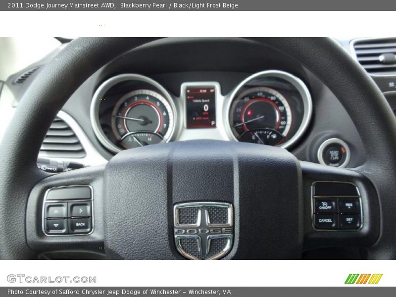 Blackberry Pearl / Black/Light Frost Beige 2011 Dodge Journey Mainstreet AWD