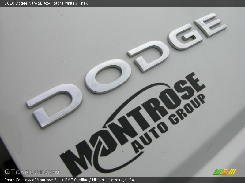 Stone White / Khaki 2010 Dodge Nitro SE 4x4