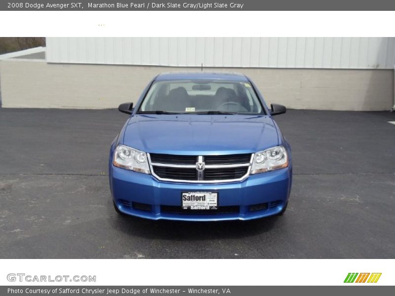 Marathon Blue Pearl / Dark Slate Gray/Light Slate Gray 2008 Dodge Avenger SXT
