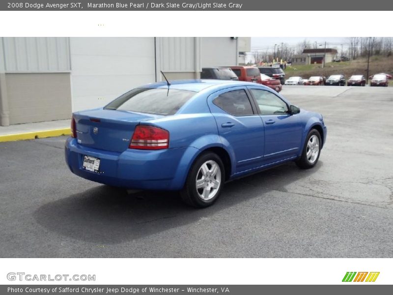 Marathon Blue Pearl / Dark Slate Gray/Light Slate Gray 2008 Dodge Avenger SXT