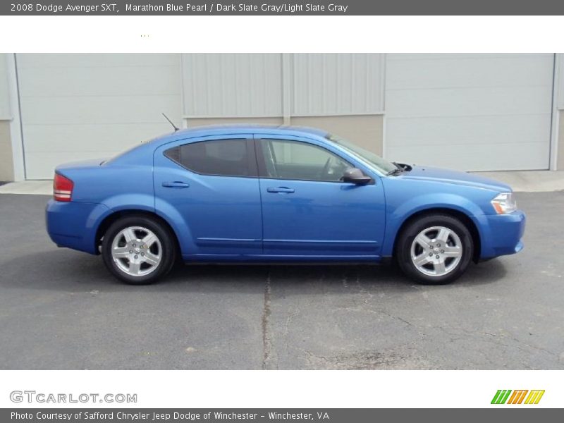 Marathon Blue Pearl / Dark Slate Gray/Light Slate Gray 2008 Dodge Avenger SXT