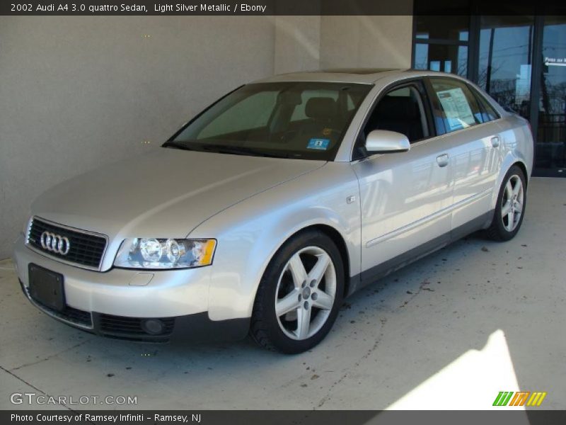 Light Silver Metallic / Ebony 2002 Audi A4 3.0 quattro Sedan