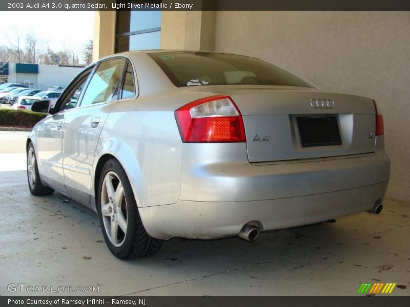 Light Silver Metallic / Ebony 2002 Audi A4 3.0 quattro Sedan