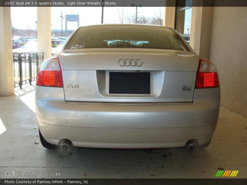 Light Silver Metallic / Ebony 2002 Audi A4 3.0 quattro Sedan