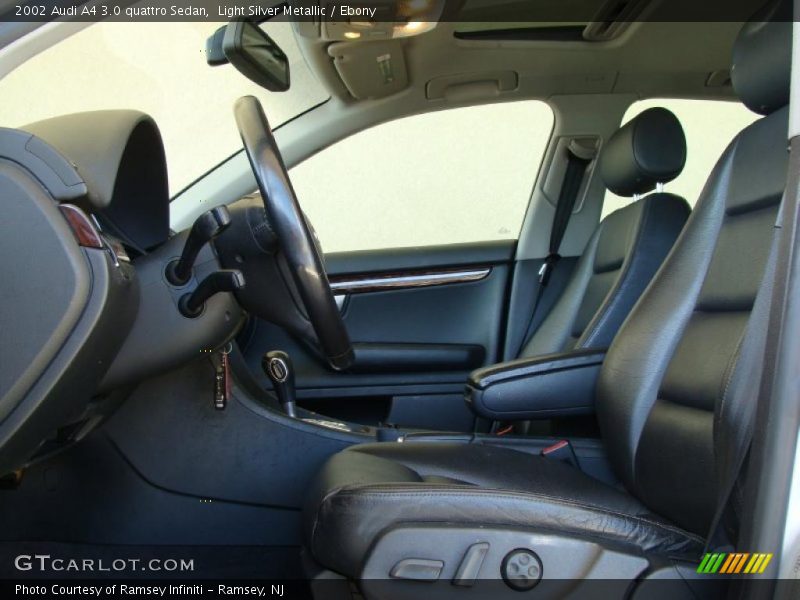 Light Silver Metallic / Ebony 2002 Audi A4 3.0 quattro Sedan