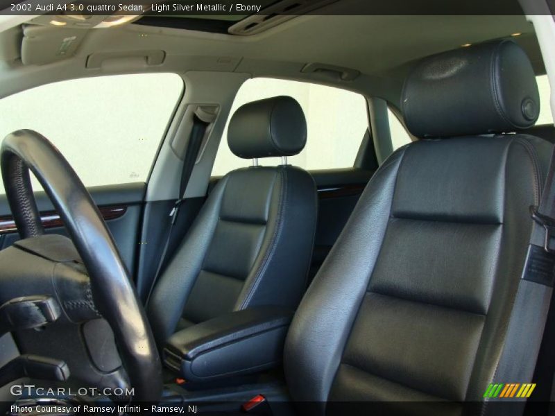 Light Silver Metallic / Ebony 2002 Audi A4 3.0 quattro Sedan
