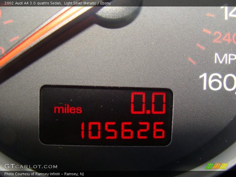 Light Silver Metallic / Ebony 2002 Audi A4 3.0 quattro Sedan