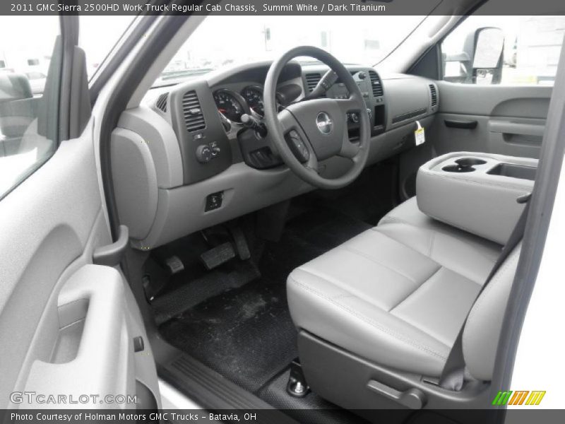 2011 Sierra 2500HD Work Truck Regular Cab Chassis Dark Titanium Interior