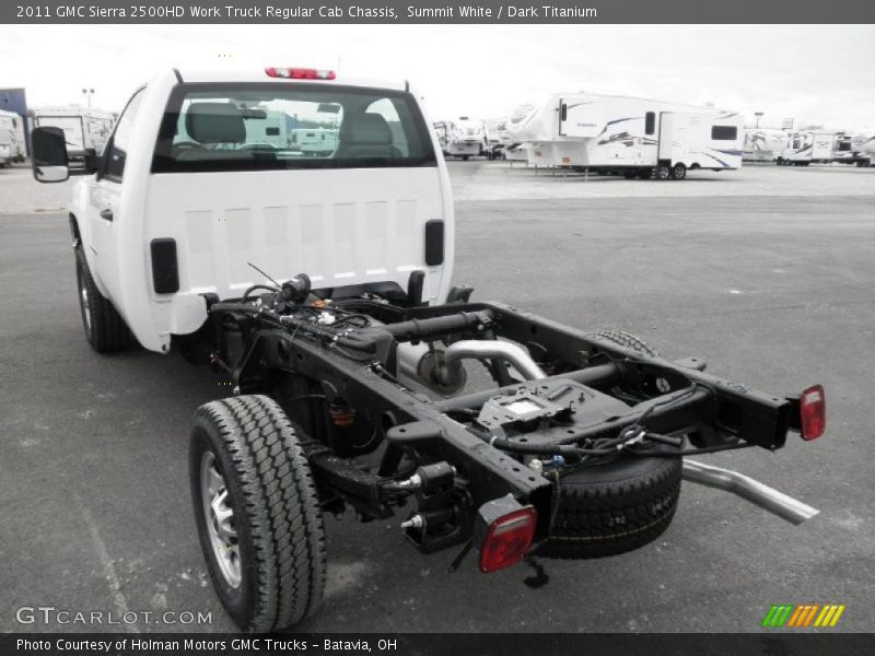 Summit White / Dark Titanium 2011 GMC Sierra 2500HD Work Truck Regular Cab Chassis