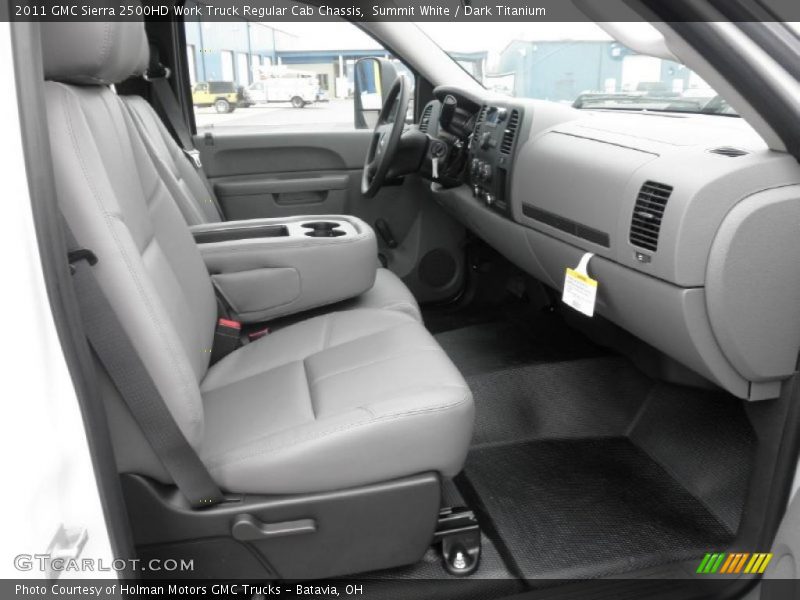  2011 Sierra 2500HD Work Truck Regular Cab Chassis Dark Titanium Interior