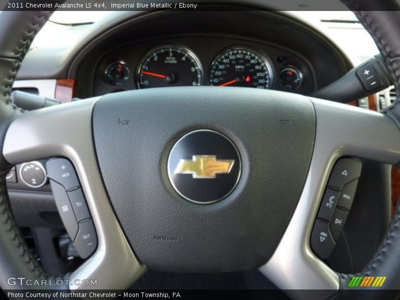 Imperial Blue Metallic / Ebony 2011 Chevrolet Avalanche LS 4x4