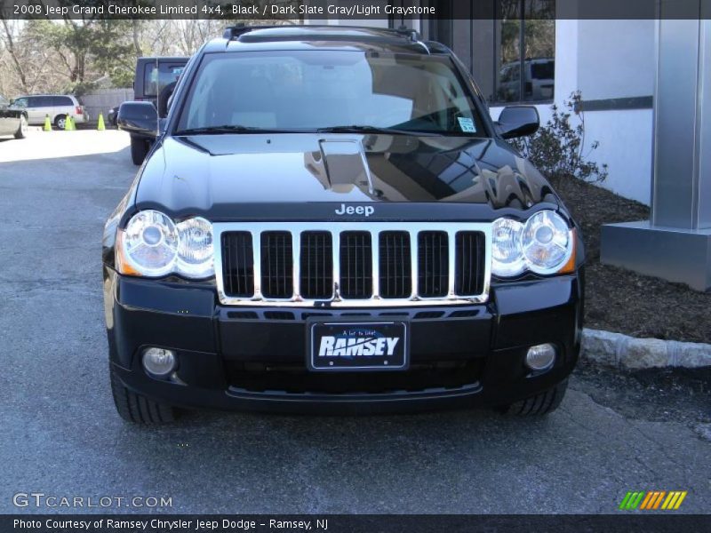 Black / Dark Slate Gray/Light Graystone 2008 Jeep Grand Cherokee Limited 4x4