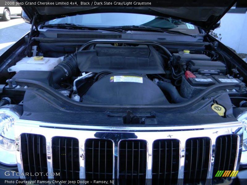 Black / Dark Slate Gray/Light Graystone 2008 Jeep Grand Cherokee Limited 4x4