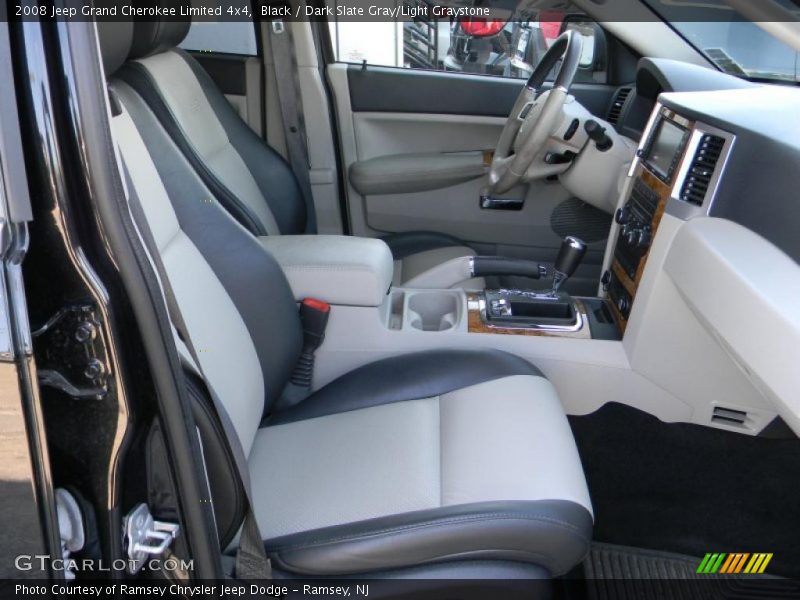 Black / Dark Slate Gray/Light Graystone 2008 Jeep Grand Cherokee Limited 4x4
