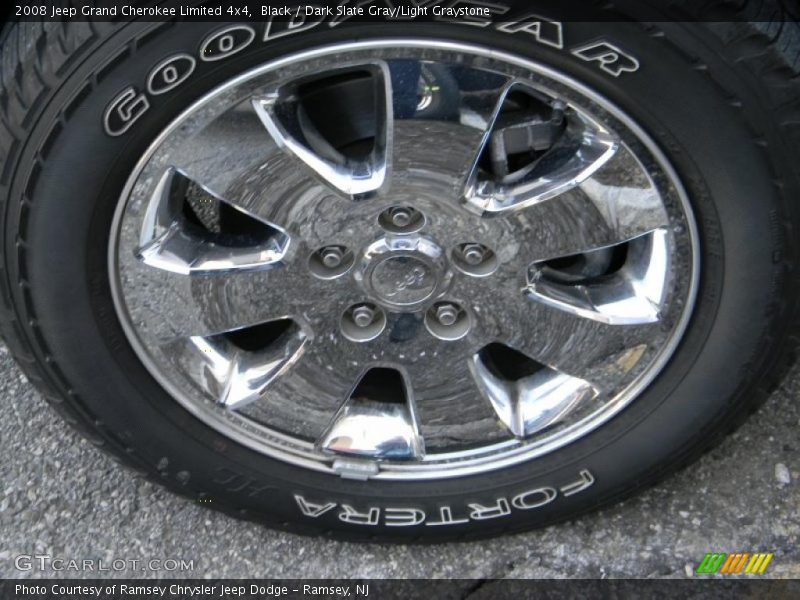 Black / Dark Slate Gray/Light Graystone 2008 Jeep Grand Cherokee Limited 4x4